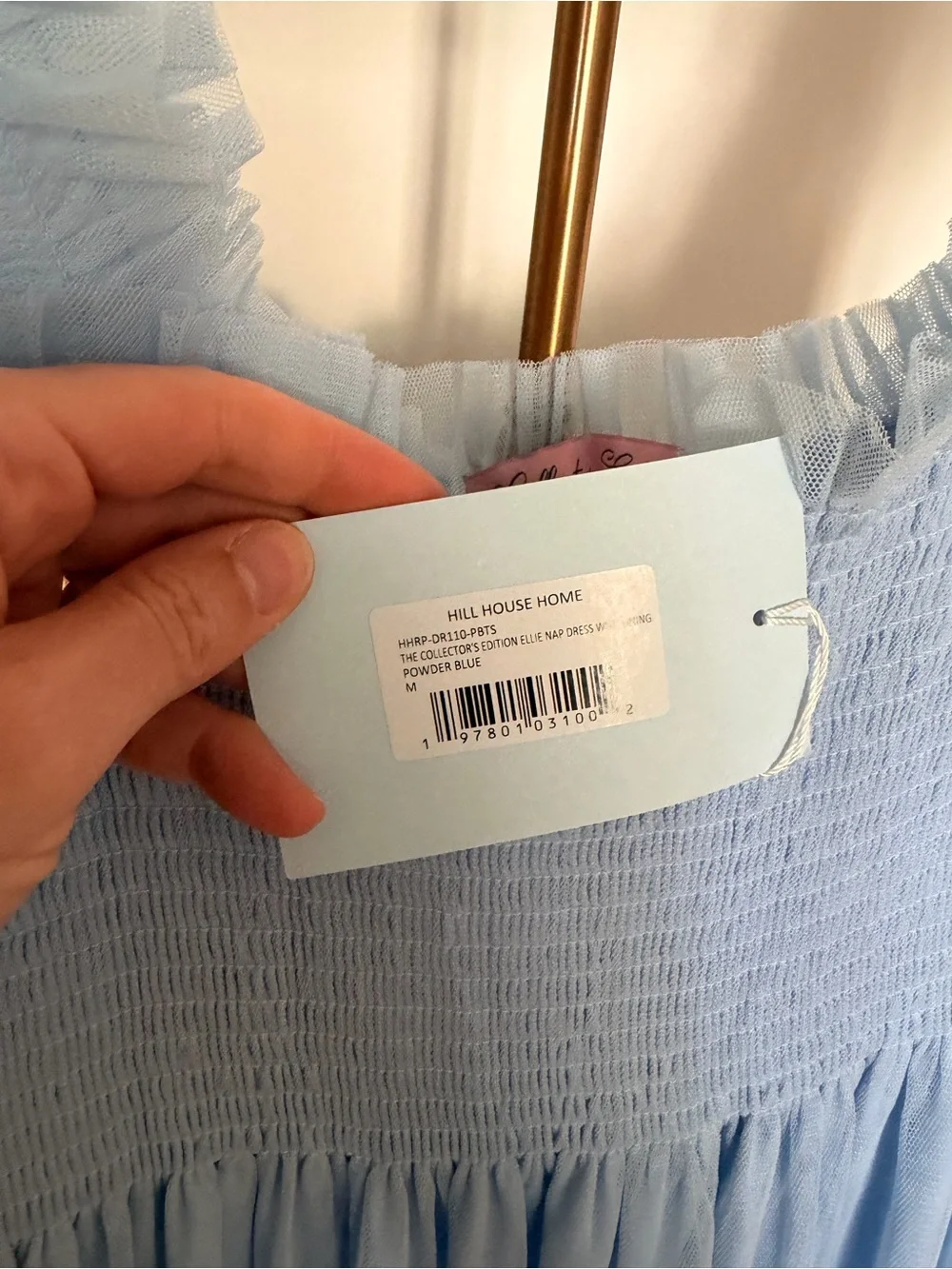 Hill House Home Collector’s Edition Ellie Nap Dress | Powder Blue Tulle | M NWT - Picture 4 of 7